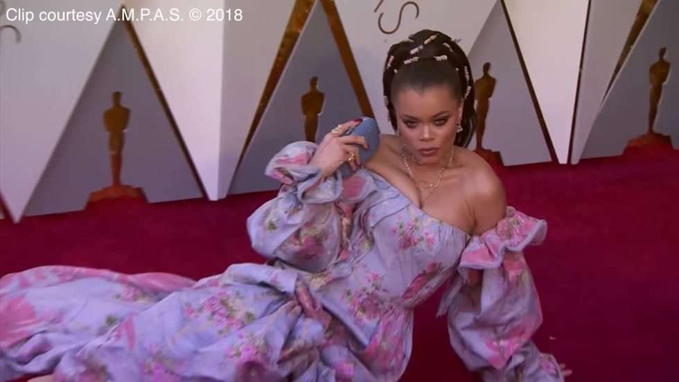  Oscary 2018: Kreacje gwiazd na czerwonym dywanie (zdjęcie 22) - Autor: Associated Press / x-news