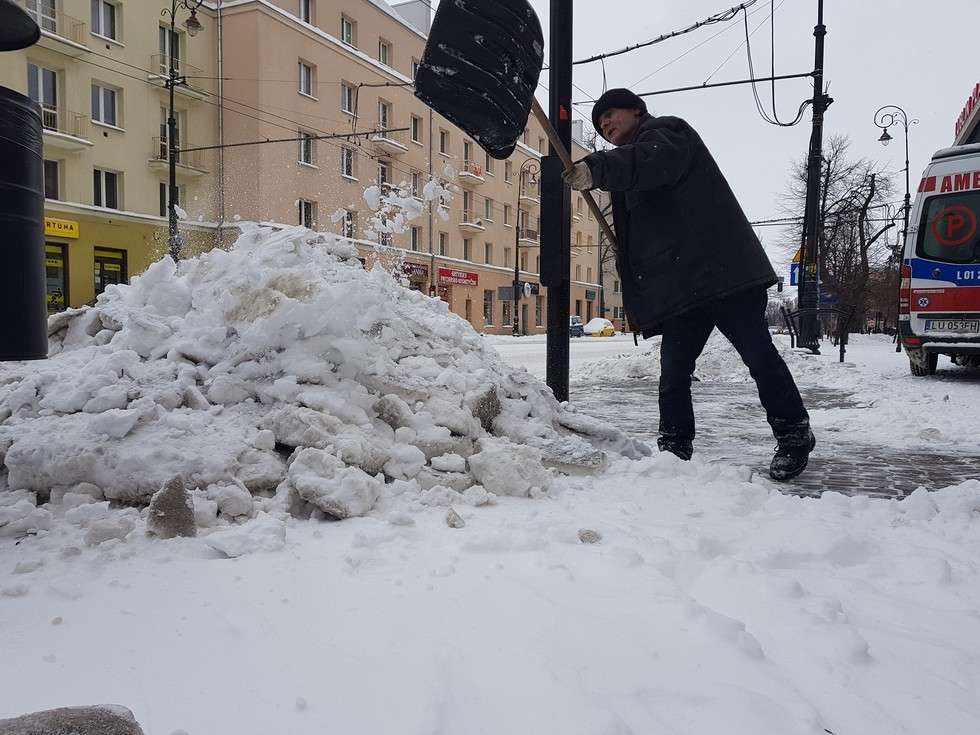  Atak zimy w Lublinie (zdjęcie 4) - Autor: Łukasz Dudkowski