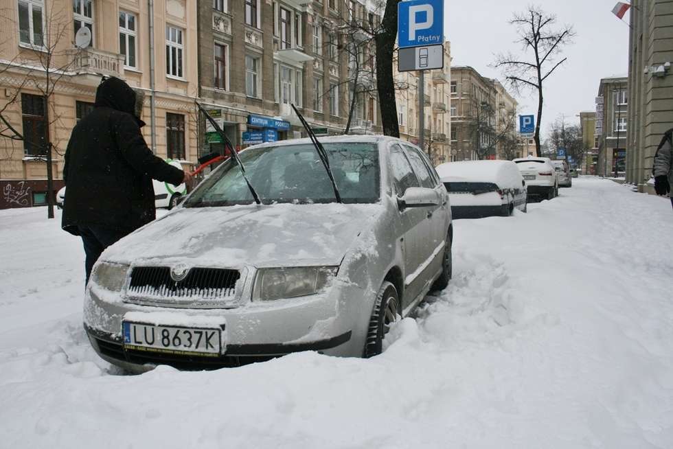  Atak zimy w Lublinie (zdjęcie 17) - Autor: Paweł Buczkowski