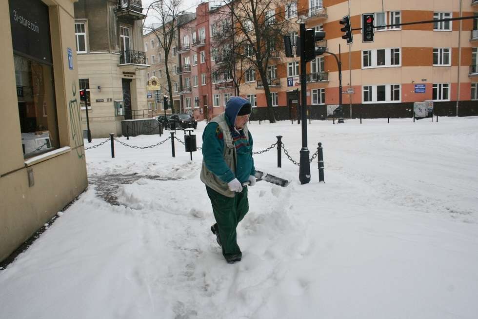  Atak zimy w Lublinie (zdjęcie 21) - Autor: Paweł Buczkowski