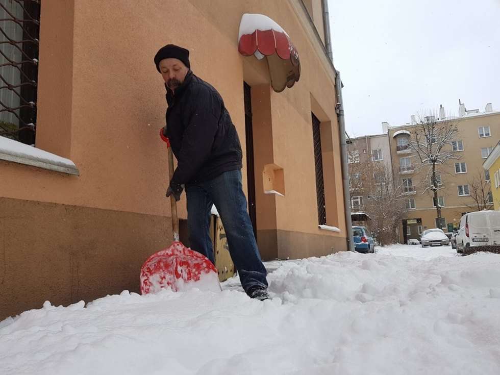  Atak zimy w Lublinie (zdjęcie 5) - Autor: Łukasz Dudkowski