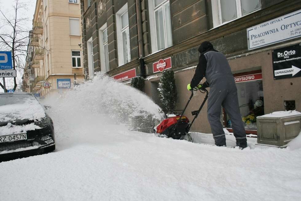  Atak zimy w Lublinie (zdjęcie 15) - Autor: Paweł Buczkowski