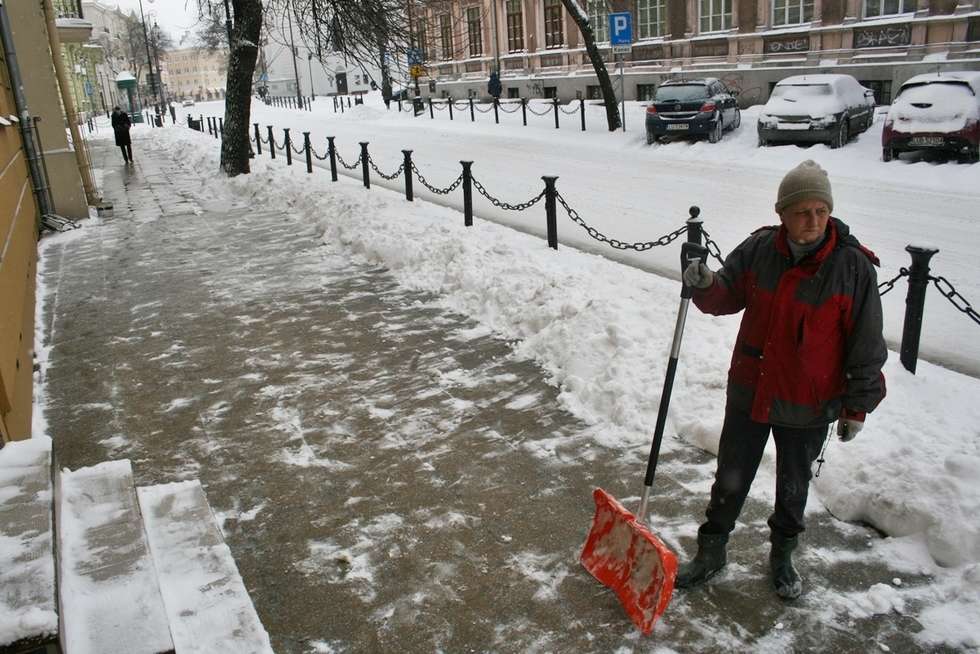  Atak zimy w Lublinie (zdjęcie 13) - Autor: Paweł Buczkowski