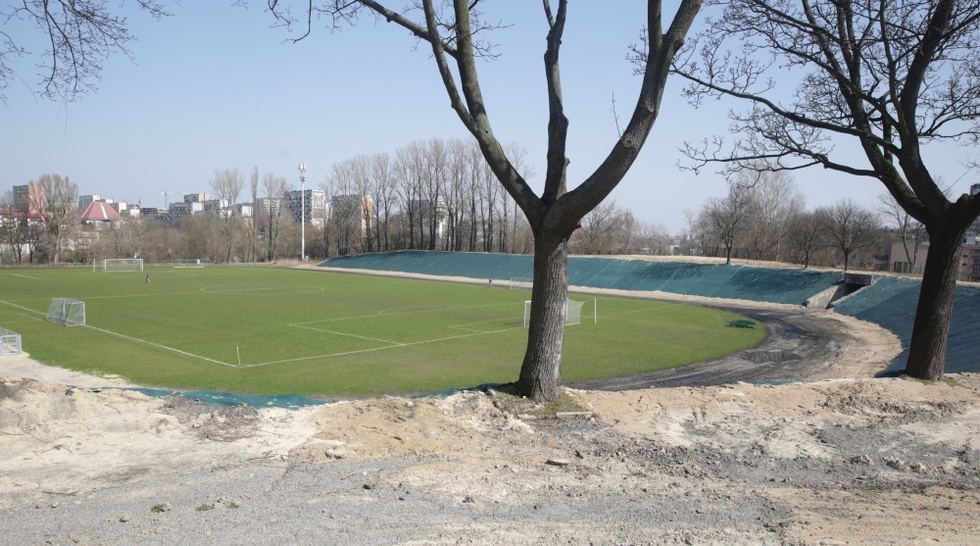  Stadion Lublinianki w przebudowie  - Autor: Wojciech Nieśpiałowski