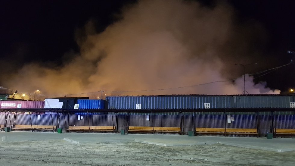  Pożar targu przy ulicy Ruskiej (zdjęcie 24) - Autor: Łukasz Dudkowski