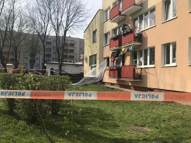 Wybuch i pożar w bloku przy ul. Hallera w Świdniku