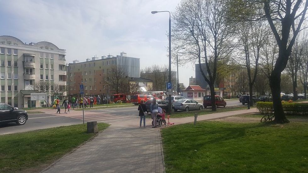  Wybuch i pożar w bloku przy ul. Hallera w Świdniku  - Autor: Czytelnik