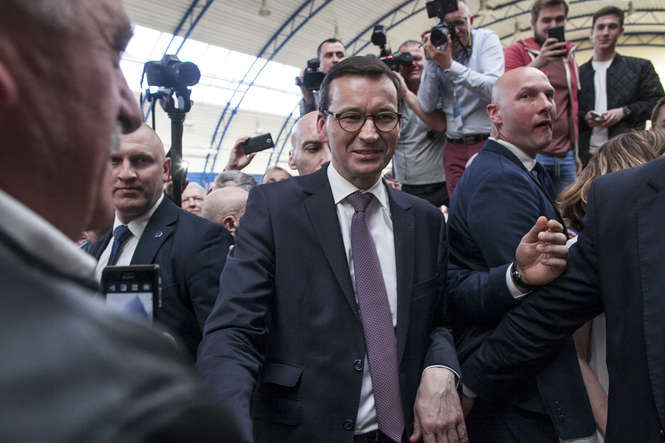  Mateusz Morawiecki w Łukowie (zdjęcie 1) - Autor: Jacek Szydłowski