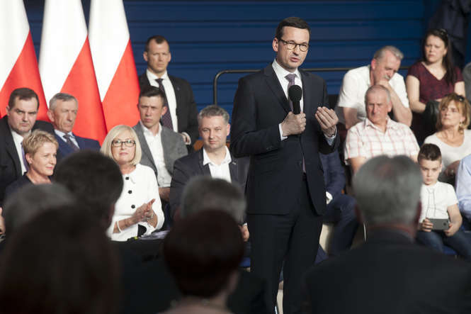  Mateusz Morawiecki w Łukowie (zdjęcie 1) - Autor: Jacek Szydłowski