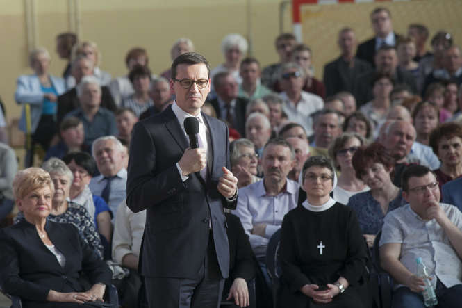  Mateusz Morawiecki w Łukowie (zdjęcie 1) - Autor: Jacek Szydłowski