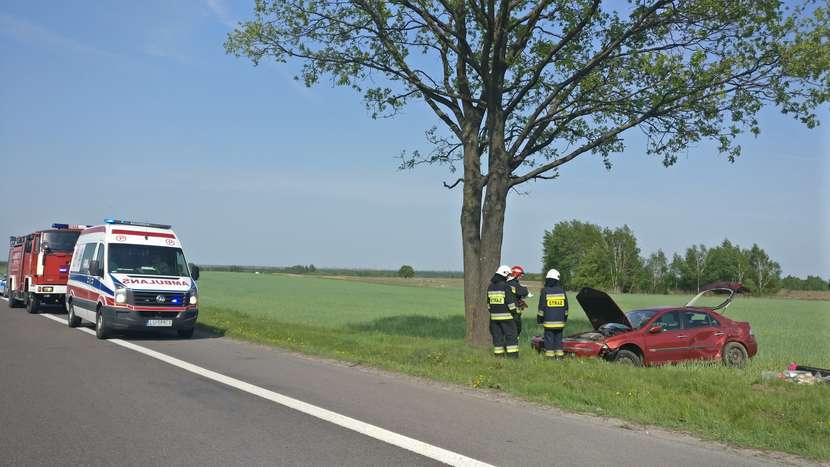 Wypadek w miejscowości Trzciniec