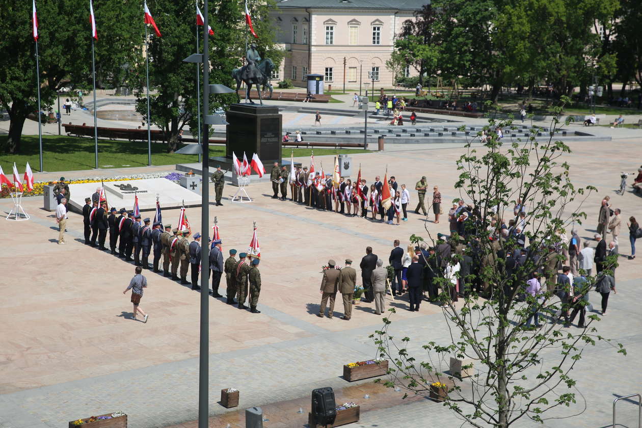  Narodowy Dzień Zwycięstwa. Uroczystość na pl. Litewskim w Lublinie  - Autor: Łukasz Dudkowski