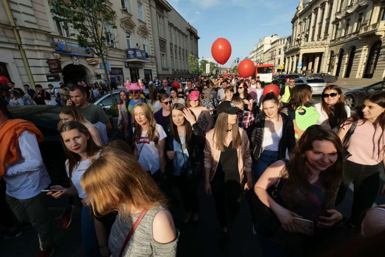  Juwenalia 2018 w Lublinie. Korowód studentów na ulicach miasta  (zdjęcie 35) - Autor: Maciej Kaczanowski