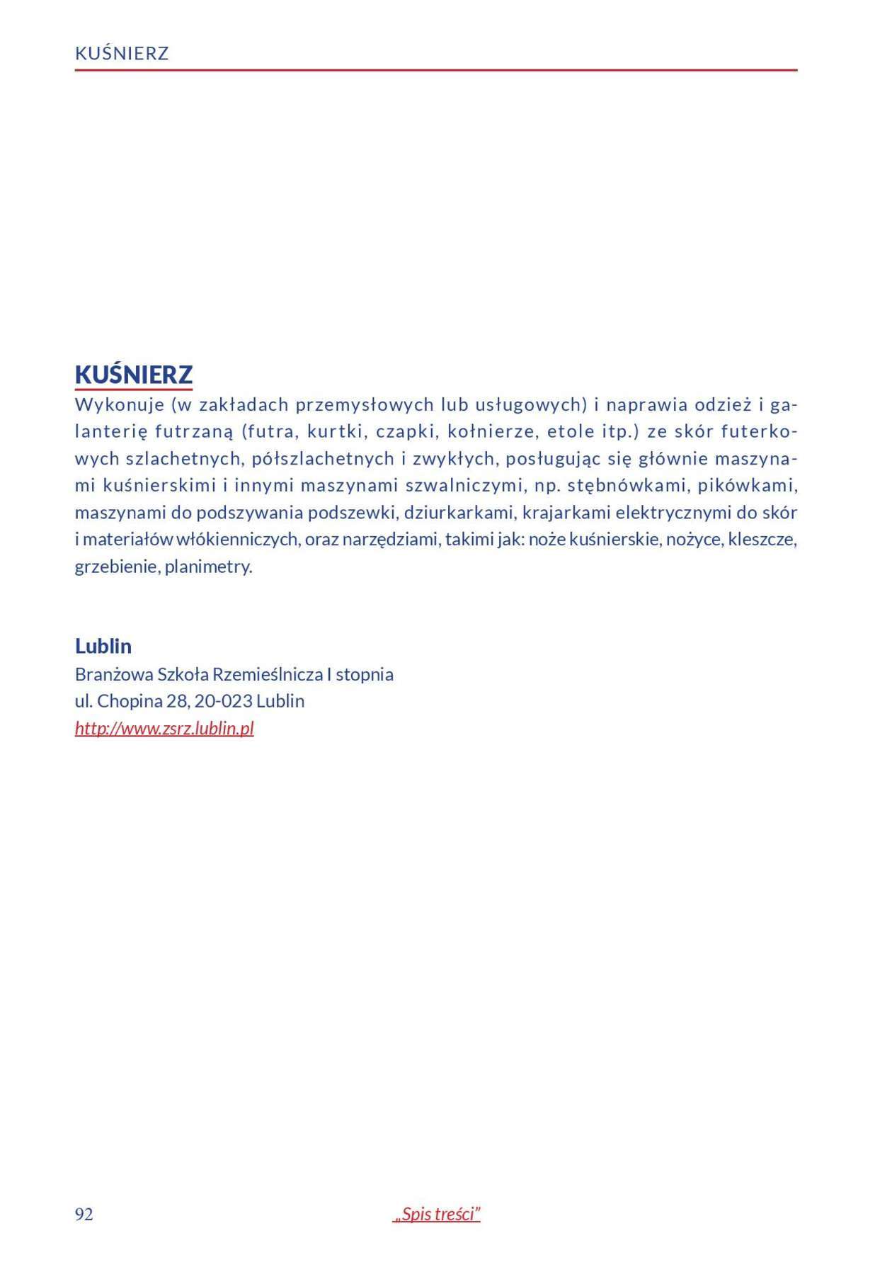  Informator o zawodach 2018/2019 w woj. lubelskim. Część 1 (zdjęcie 90) - Autor: Kuratorium Oświaty w Lublinie