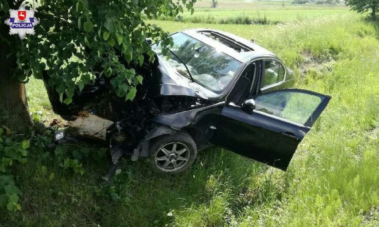  Pijany kierowca z Tanzanii rozbił BMW pod Michowem (zdjęcie 1) - Autor: Policja