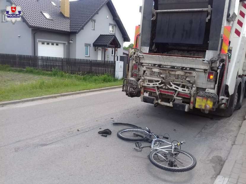 Wypadek w Lubartowie  - Autor: Policja 