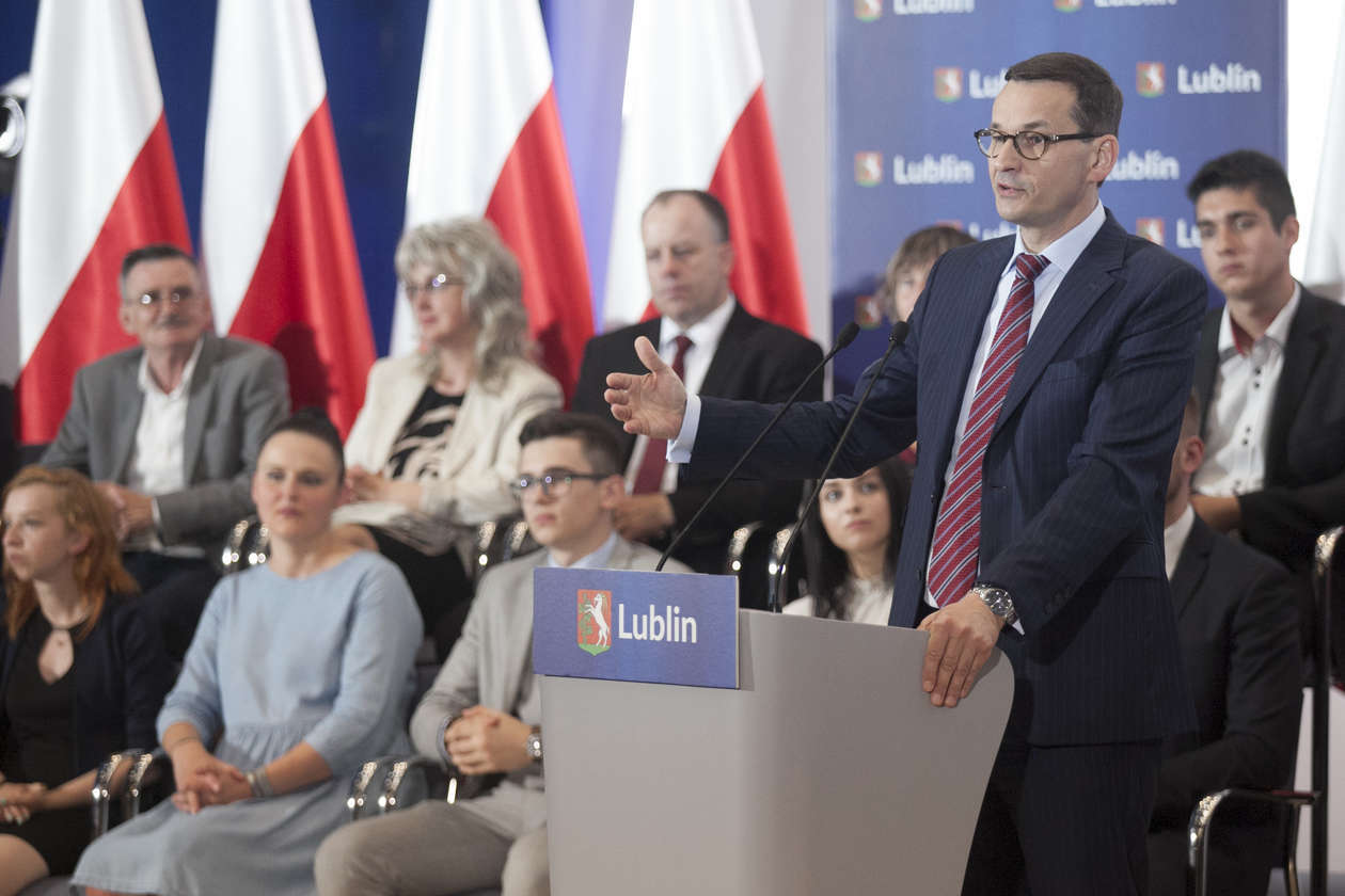  Spotkanie z premierem  Mateuszem Morawieckim w Lublinie (zdjęcie 7) - Autor: Jacek Szydłowski