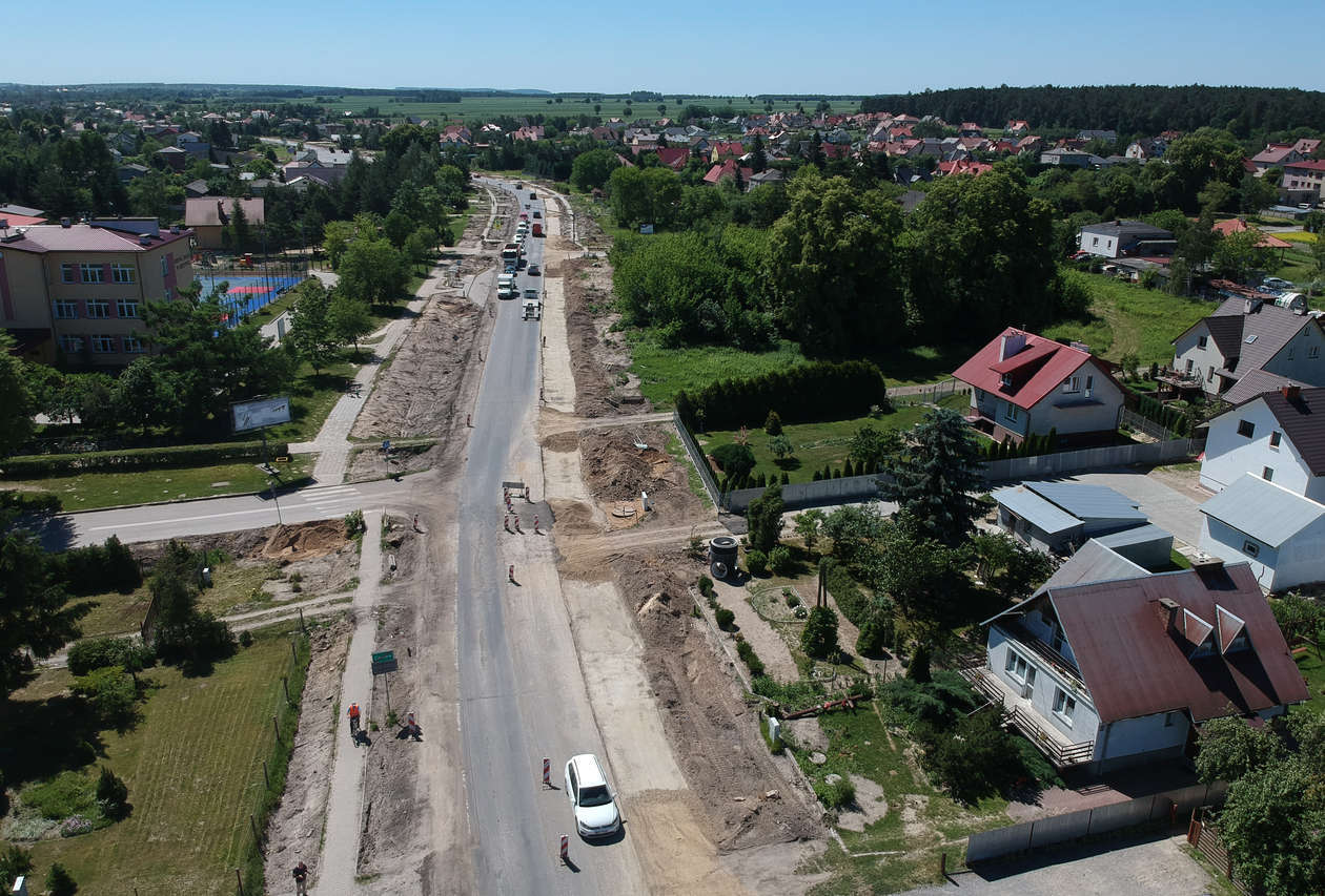  Przebudowa drogi W835 na odcinku Lublin-Piotrków (zdjęcie 7) - Autor: Łukasz Minkiewicz