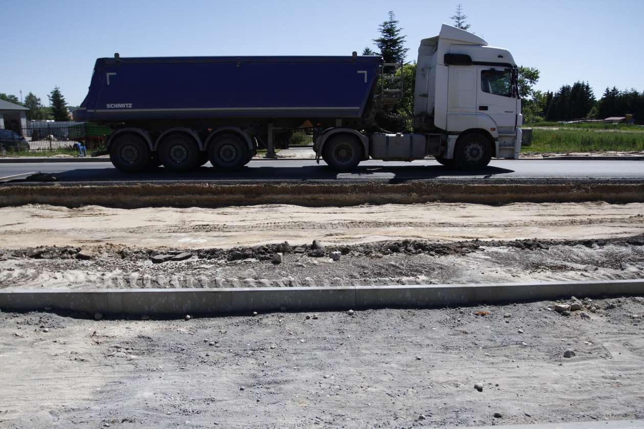 Prace przy przebudowie drogi W835 (zdjęcie 20) - Autor: Bartek Chmiel