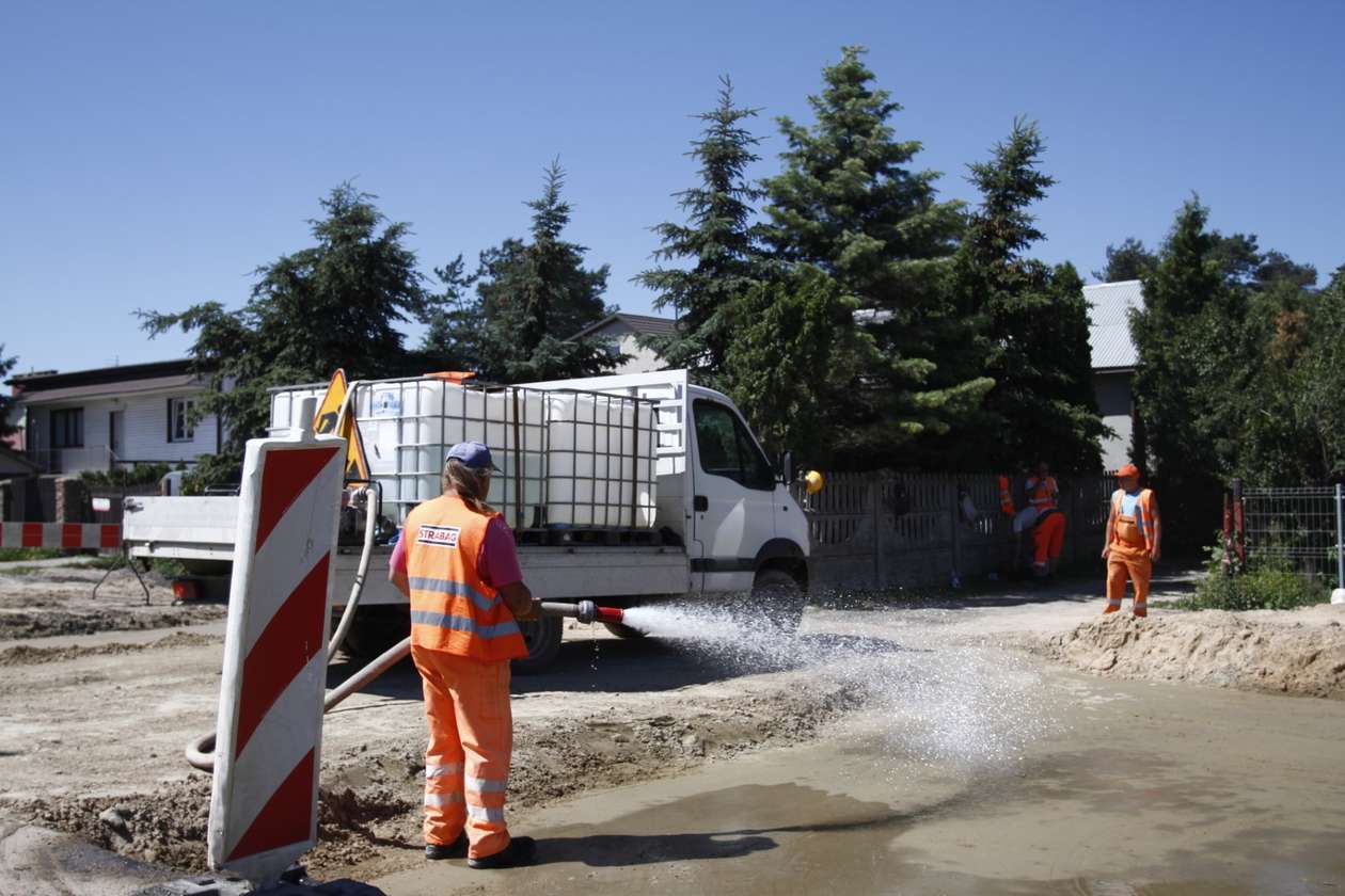  Prace przy przebudowie drogi W835 (zdjęcie 21) - Autor: Bartek Chmiel