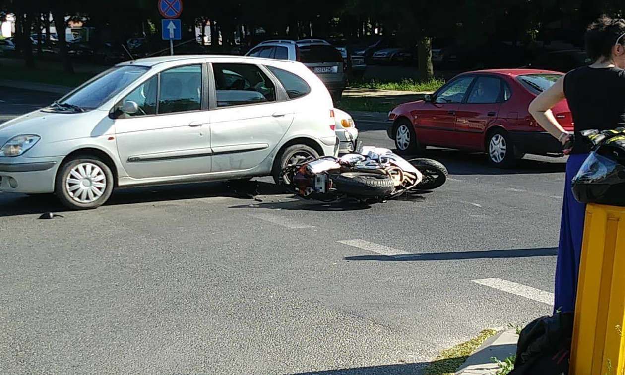  Wypadek na ulicy Choiny w Lublinie  (zdjęcie 2) - Autor: Czytelnik 