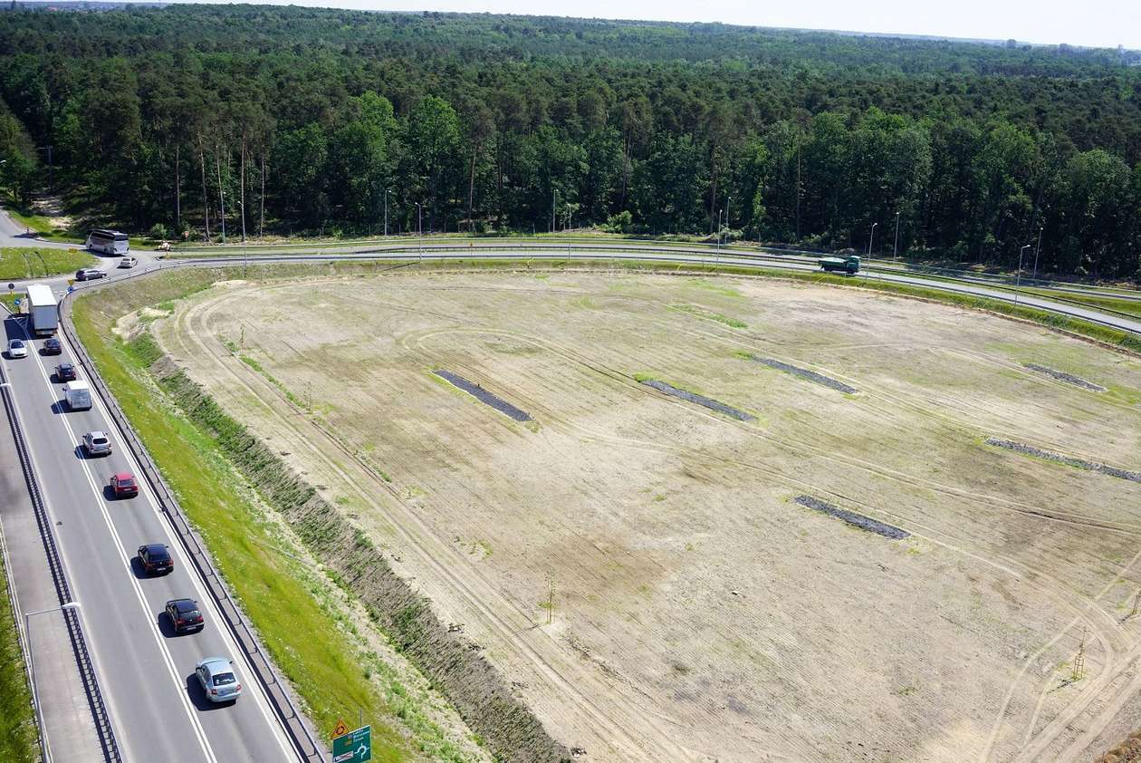  Budowa obwodnicy Puław, z drona (zdjęcie 16) - Autor: mat. wykonawcy