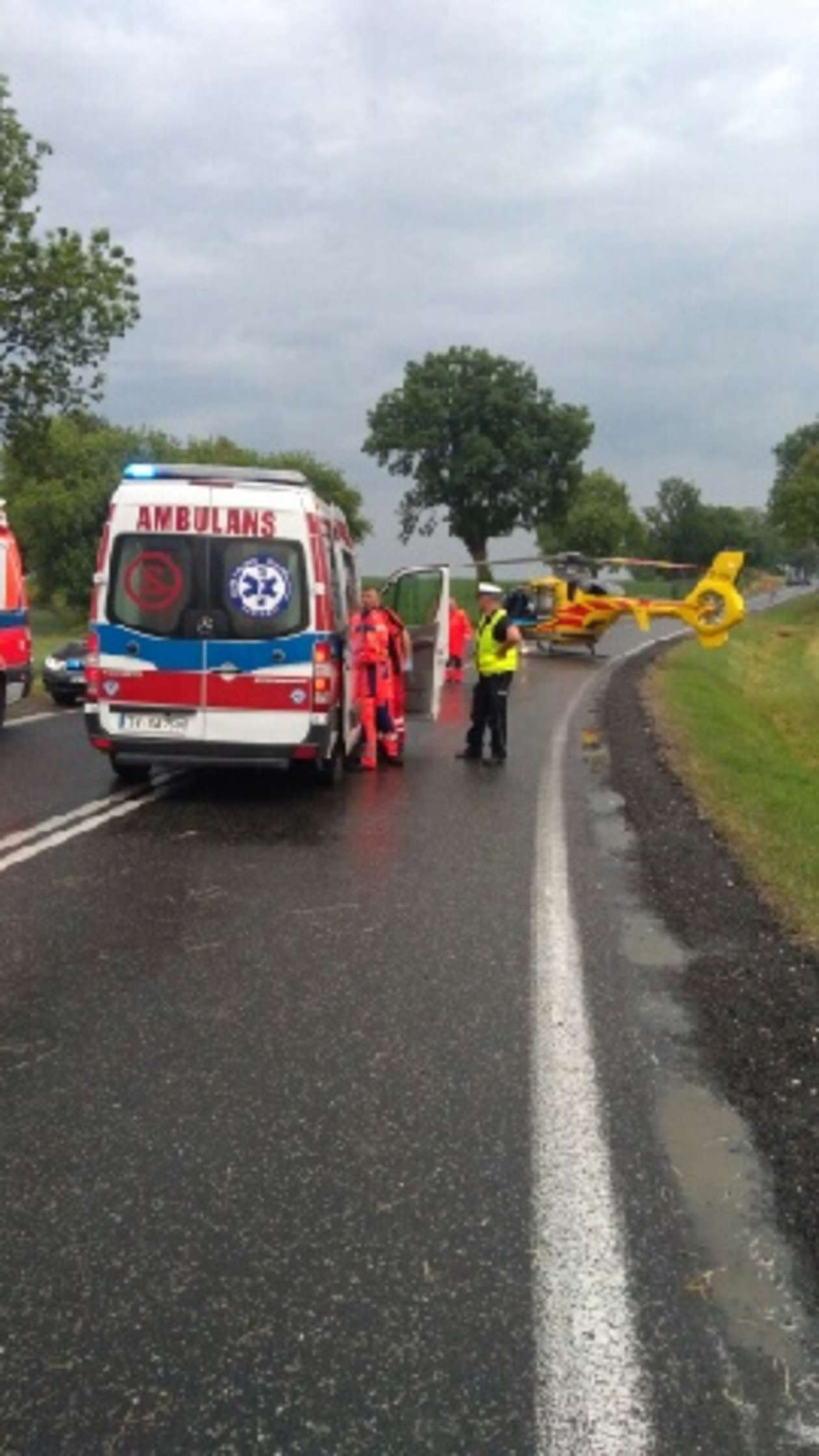  Wypadek autokaru wiozącego dzieci z woj. lubelskiego na wycieczkę szkolną  - Autor: Policja