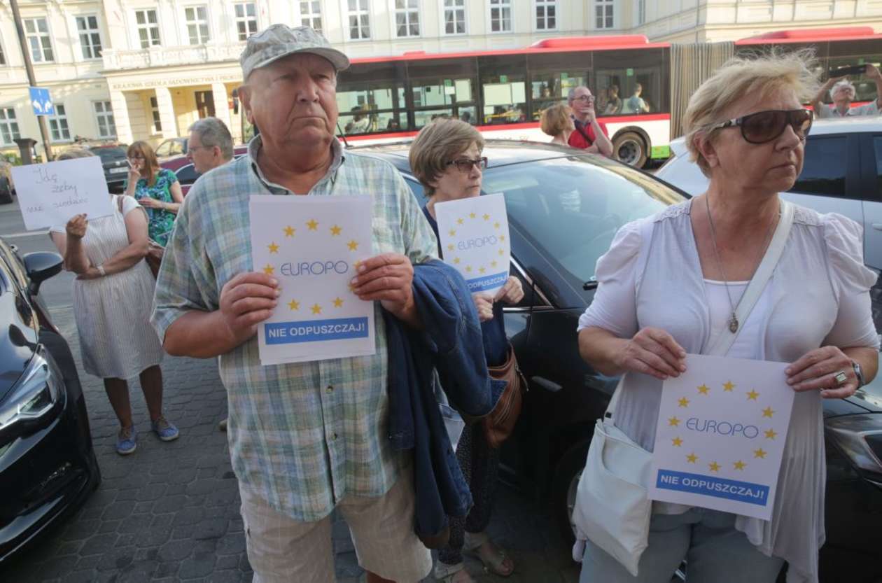  Manifestacja KOD w Lublinie (zdjęcie 13) - Autor: Wojciech Nieśpiałowski