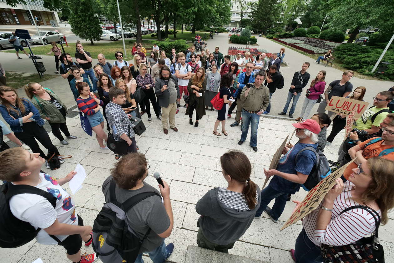 Protest studentów w Lublinie - Autor: Maciej Kaczanowski