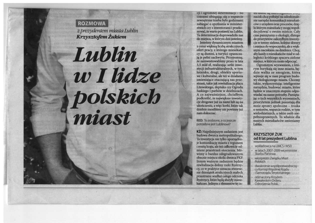  Wszyscy dla Lublina. Gazeta Krzysztofa Żuka (zdjęcie 2) - Autor: Fundacja Wolności