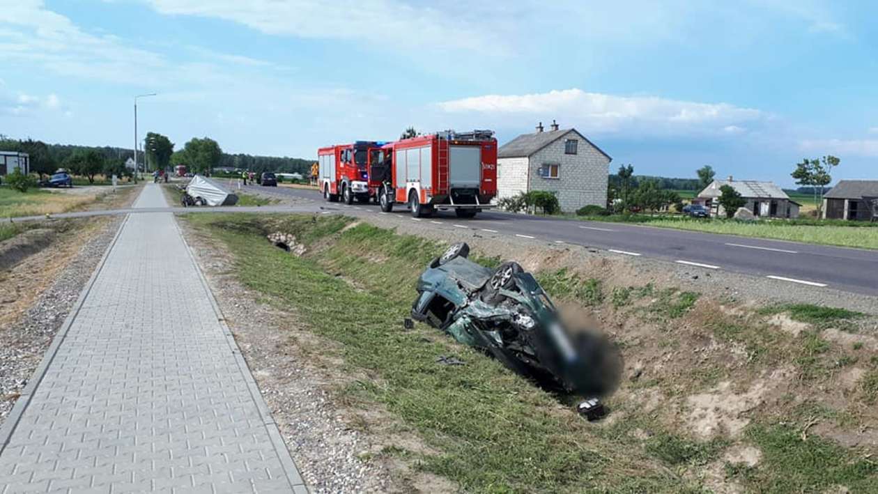 Wypadek w Turowie 17.06.2018 - Autor: Pomoc drogowa freehol.pl 793 793 136