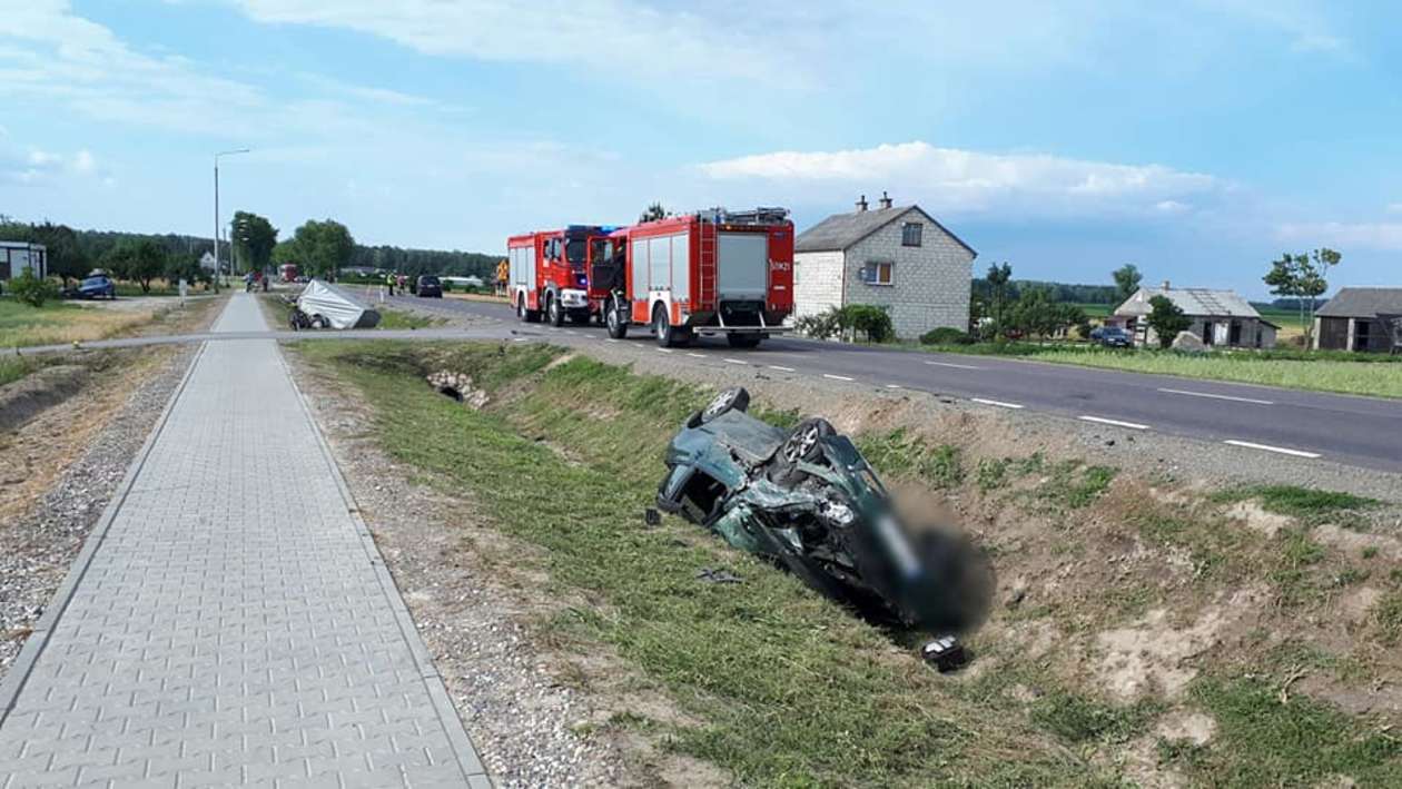  Wypadek w Turowie 17.06.2018 (zdjęcie 1) - Autor: Pomoc drogowa freehol.pl 793 793 136