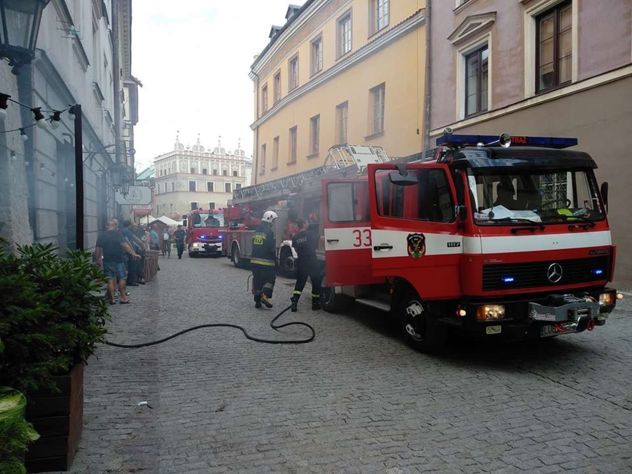  Akcja strażaków na Starym Mieście  - Autor: Jacek Szydłowski