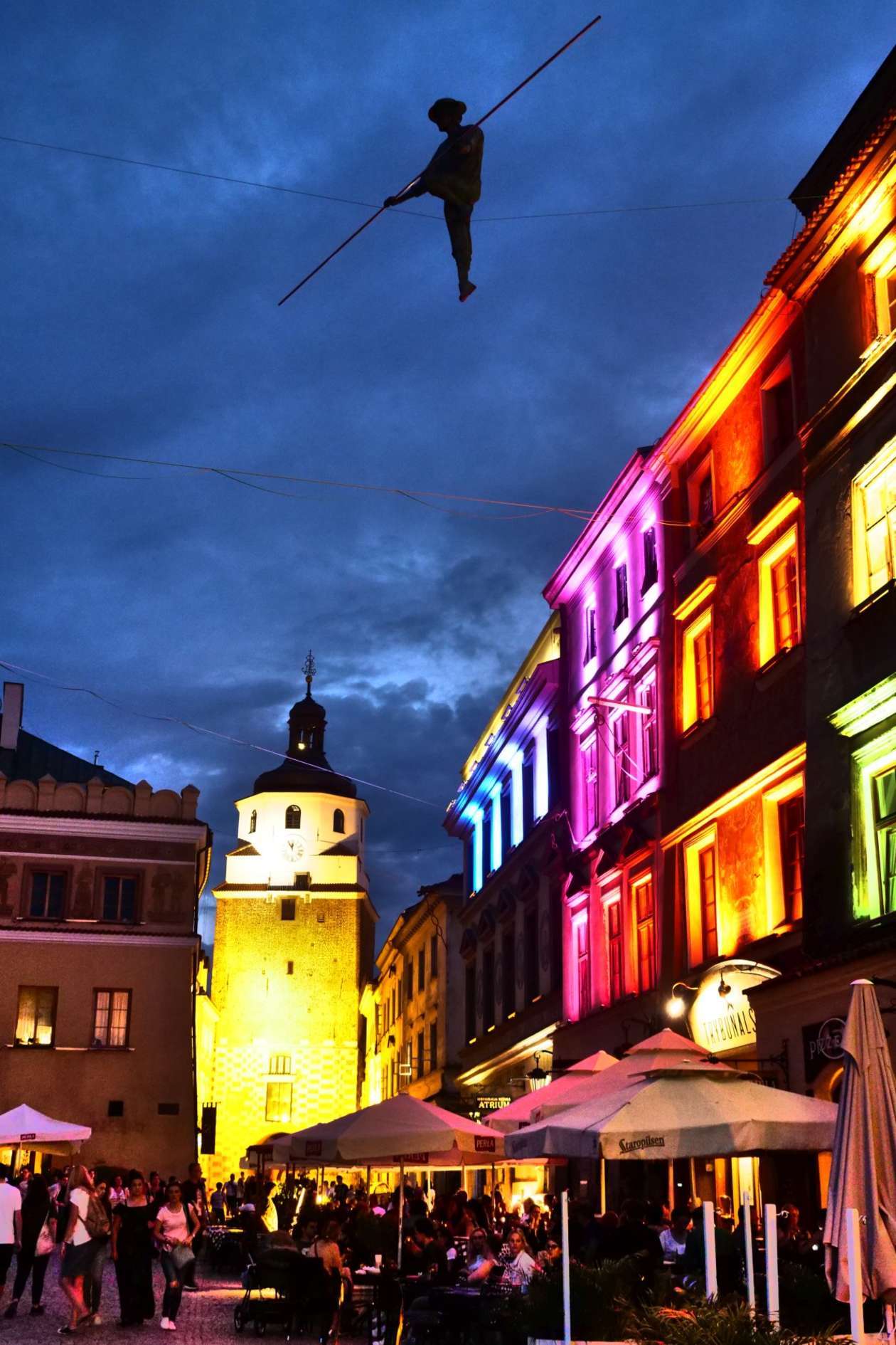  Carnaval Sztukmistrzów 2018: iluminacja Starego Miasta - ostatnia próba (zdjęcie 10) - Autor: Maciej Kaczanowski