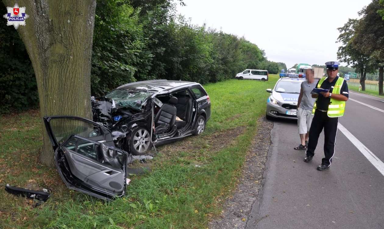  Wypadek na DK 19 w Pułankowicach  - Autor: Policja