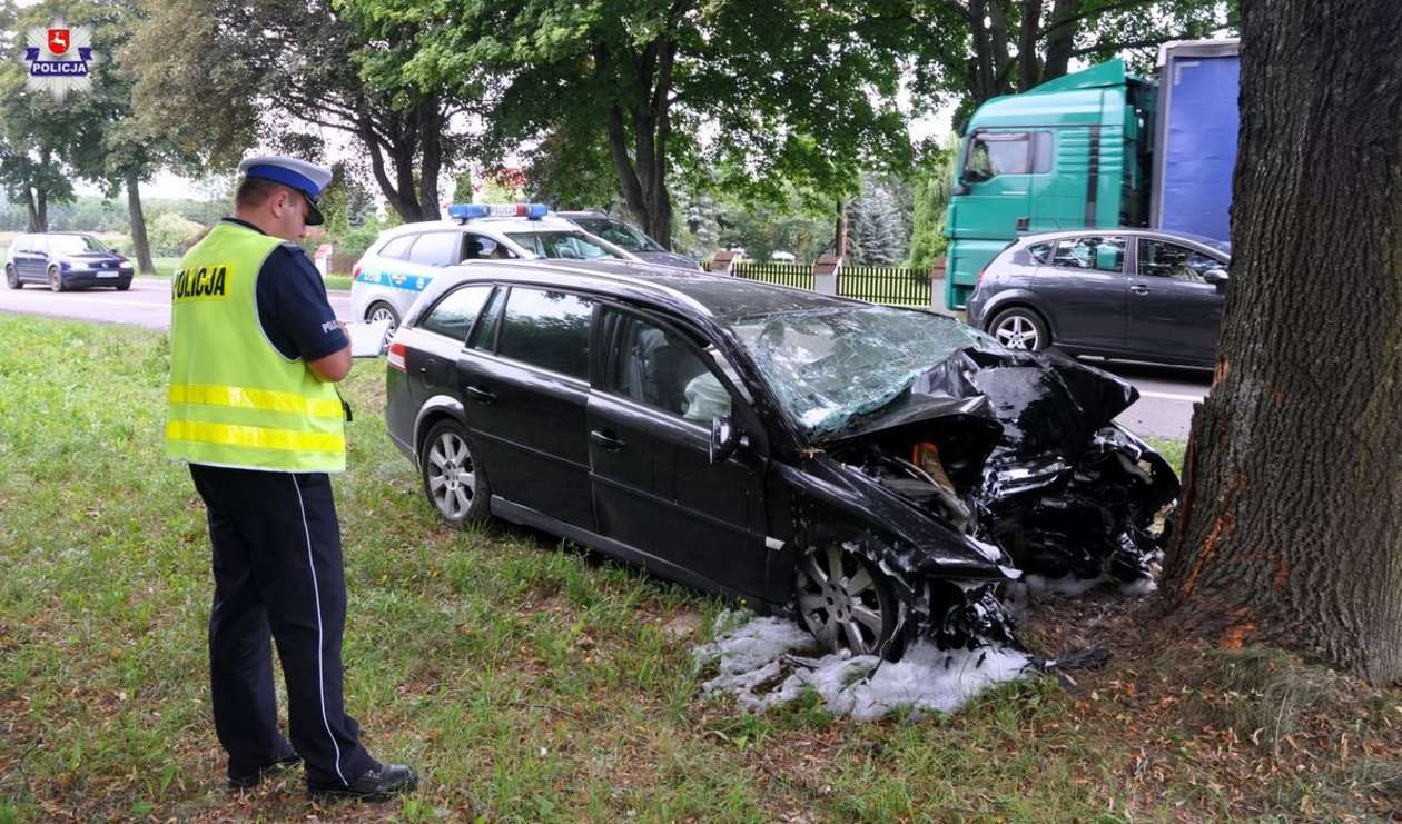 Wypadek na DK 19 w Pułankowicach - Autor: Policja