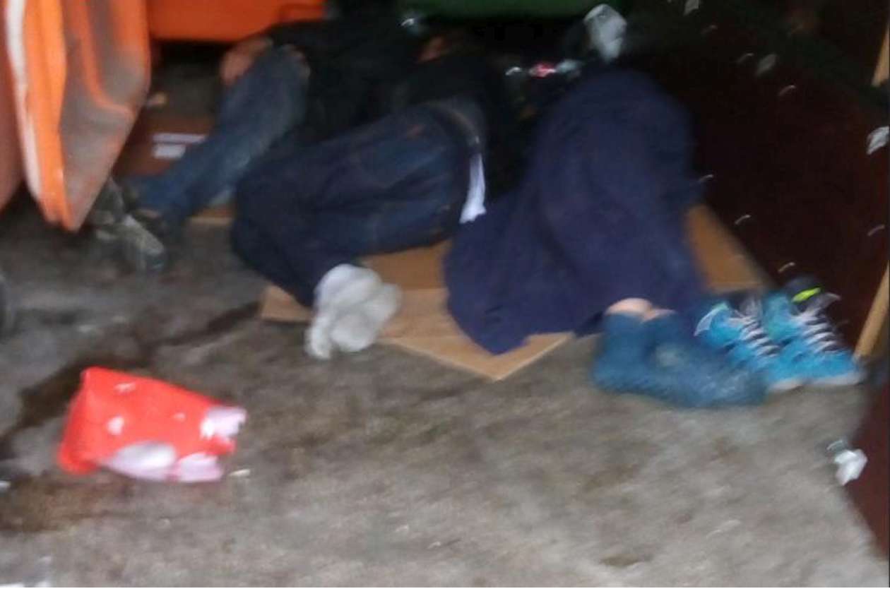  Bezdomni okupują altanę śmietnikową (zdjęcie 3) - Autor: czytelnik