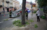 Lublin po burzy. Gałąź spadła na autobus (zdjęcie 3)