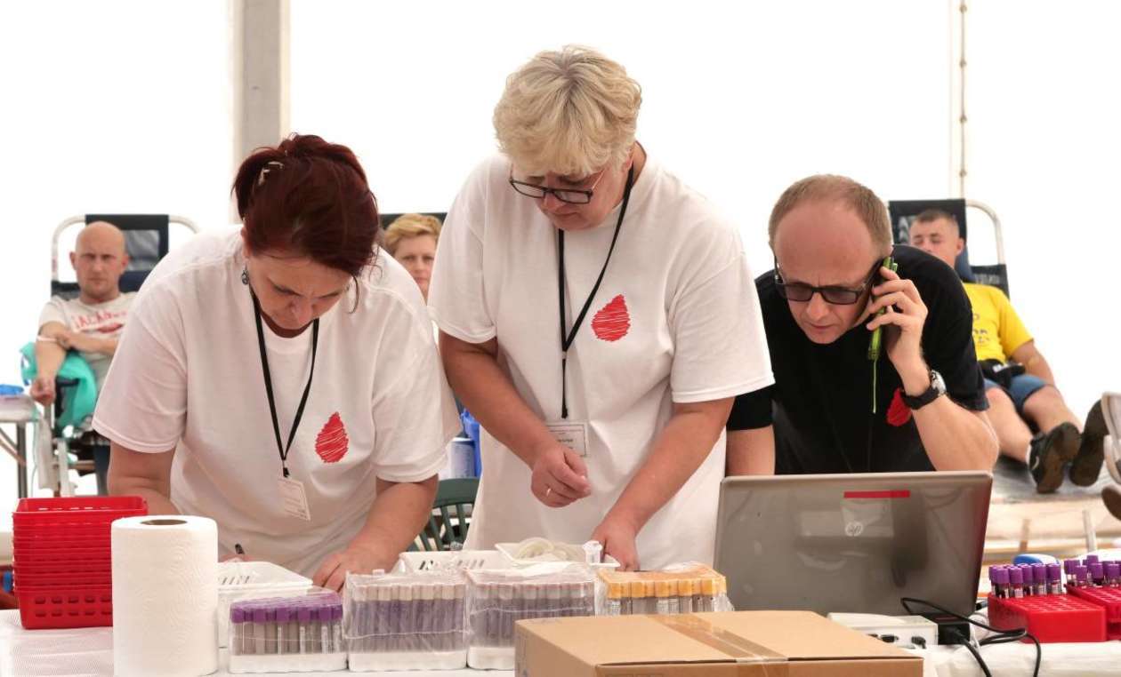  Finał akcji Oddajemy krew bez hamulców z udziałem żużlowców Speed Car Motoru Lublin (zdjęcie 11) - Autor: Maciej Kaczanowski