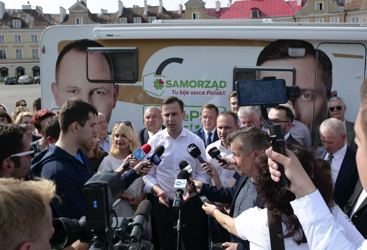  Kampania wyborcza PSL w Lublinie (zdjęcie 3) - Autor: Krzysztof Mazur