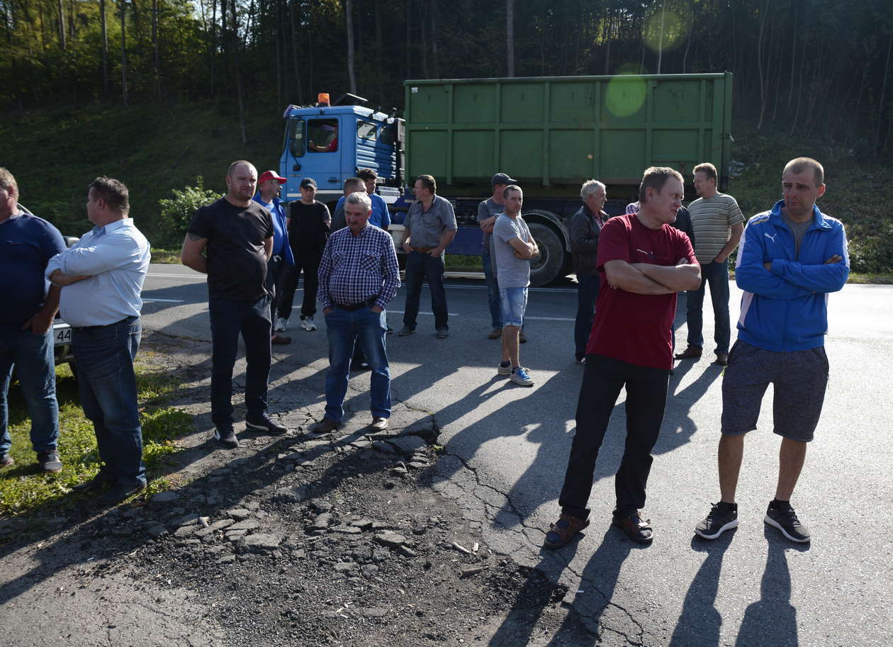  Protest rolników w Lubelskiem. Przyszli pod zakłady przetwórcze (zdjęcie 9) - Autor: Krzysztof Mazur