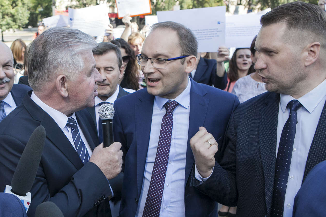 Konferencja ministra Jerzego Kwiecińskiego i polityków PiS w Lublinie