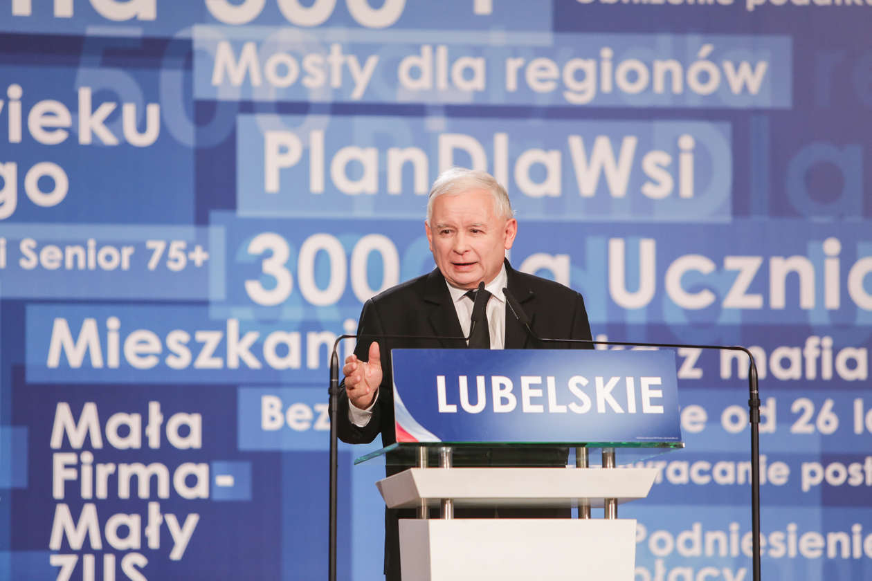 Konwencja PiS w Lublinie z udziałem prezesa Jarosława Kaczyńskiego - Autor: Krzysztof Mazur