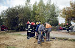 Lublin: Wjechała w skrzynkę gazową, doszło do pożaru (zdjęcie 2)