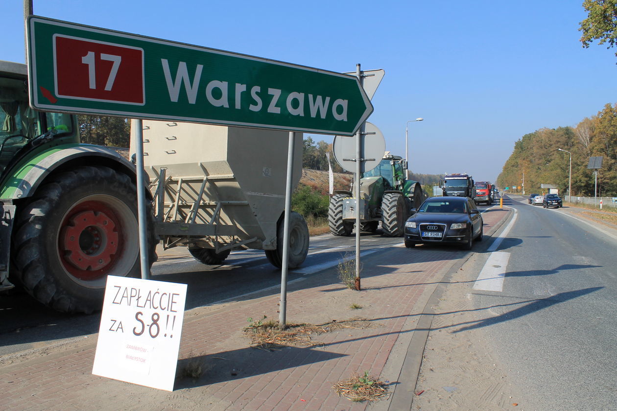  Protest podwykonawców Astaldi w Żyrzynie (zdjęcie 12) - Autor: Radosław Szczęch