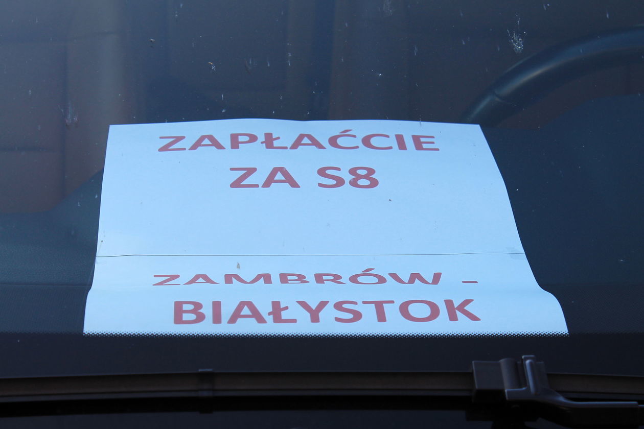  Protest podwykonawców Astaldi w Żyrzynie (zdjęcie 6) - Autor: Radosław Szczęch