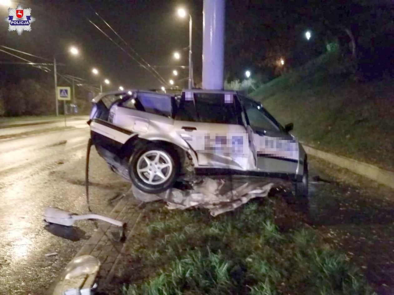 Śmiertelny wypadek na ul. Nadbystrzyckiej w Lublinie. Zginął taksówkarz - Autor: Policja