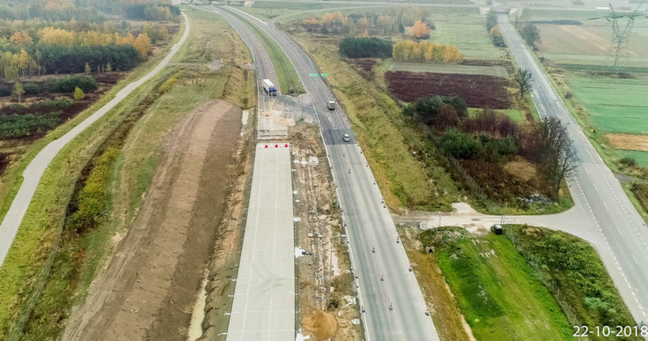  Budowa S17. Zdjęcia z października 2018 (zdjęcie 1) - Autor: GDDKiA