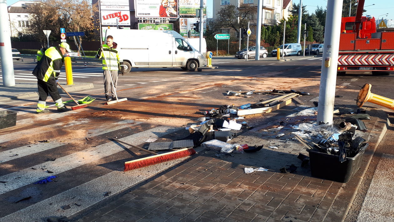 Wypadek na al. Kraśnickiej w Lublinie