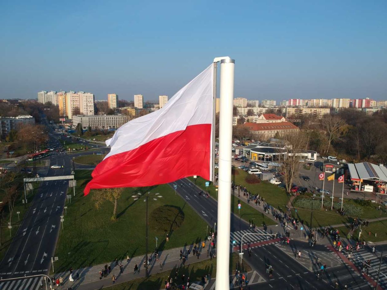 Odsłonięcie Masztu Niepodległości